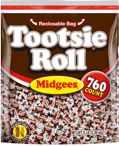 Tootsie Roll Midgees, Chewy Candy, 760 ct.
