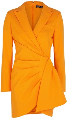 Lavish Alice Orange Wrap Blazer Dress