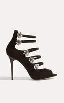 Thumbnail for your product : Karen Millen Jewel Detail Suede Sandals