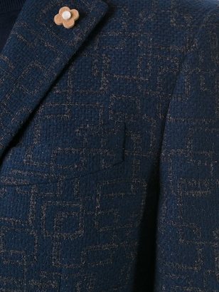 Lardini abstract pattern blazer