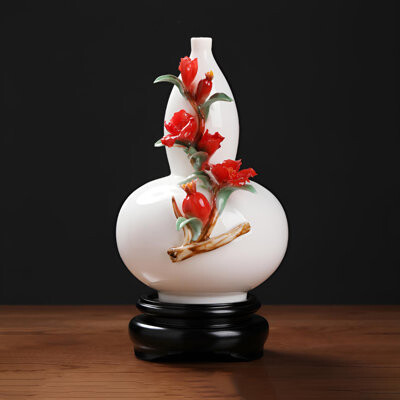 Handmade Hulu Vase - Symbolic Chinese Ceramic Home Accent