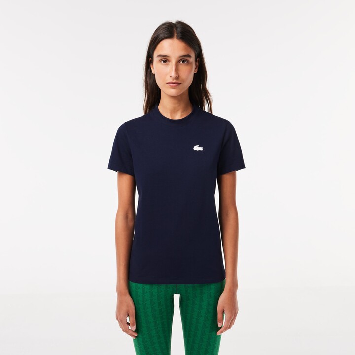 Lacoste Women's SPORT Organic Cotton Ultra-Dry Jersey T-Shirt - ShopStyle