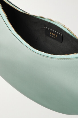 Fendi Fendigraphy Small Embellished Leather Tote - Green