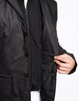 Thumbnail for your product : ASOS Slim Fit Padded Blazer With Removable Rib Insert