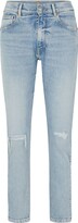 Cropped Jeans In Comfort-Stretch Deni 