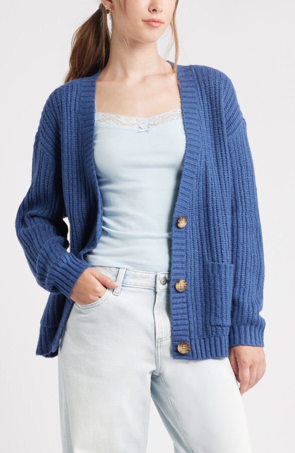 Heather Blue Cardigan ShopStyle - Main Image