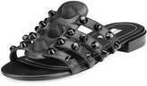Thumbnail for your product : Balenciaga Studded Caged Flat Slide Sandals