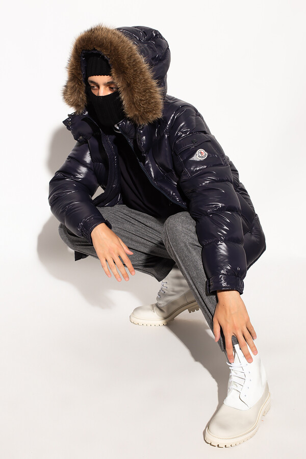 mens moncler coat with fur