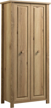 August Grove Wood Storage Cabinet With Rustic Farmhouse Style Brown