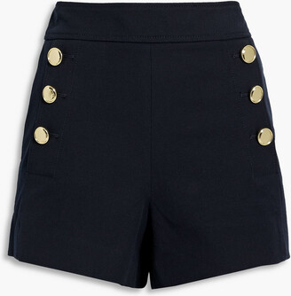 Derek Lam 10 Crosby Button-embellished cotton-blend shorts