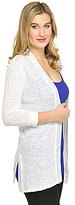Thumbnail for your product : Peter Nygard Georgette-Trimmed Linen Cardigan