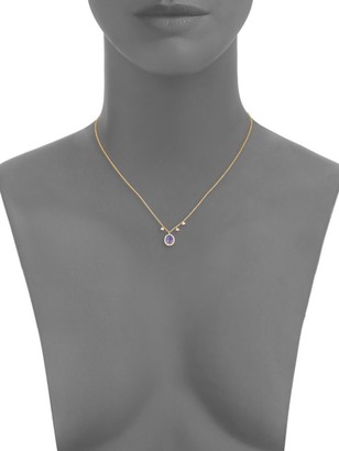 Meira T 14K Yellow Gold & Diamond Triplet Necklace