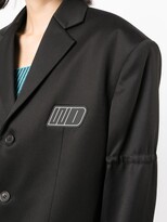 Thumbnail for your product : we11done Logo-Patch Oversize Blazer