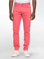 Thumbnail for your product : Calvin Klein Tapered Leg Sateen Jeans