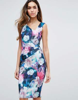 Jessica Wright Floral Printed Midi Dress