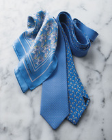 Thumbnail for your product : Ferragamo Micro-Gancini Silk Tie, Light Blue