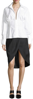 Jacquemus Wrap-Front Tulip Skirt