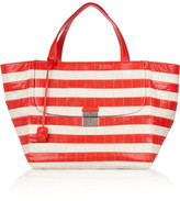 Thumbnail for your product : Marc Jacobs Striped leather shopper