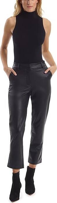 Commando Faux Leather 7/8 Trousers SLG67 Women's Casual Pants Black : LG (12-14), Elastane/Faux Leather/Polyurethane
