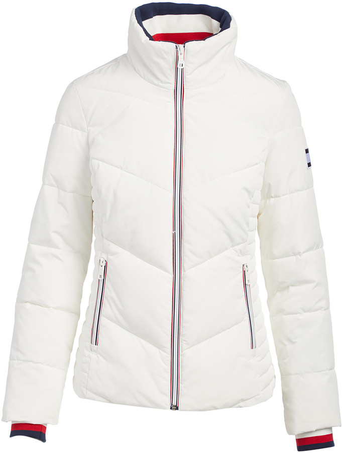 tommy hilfiger white coat womens