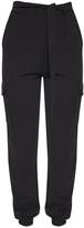 Thumbnail for your product : PrettyLittleThing Black Tie Waist Pocket Detail Trouser