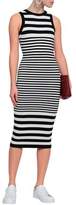 Thumbnail for your product : Milly Striped Jacquard-knit Midi Dress