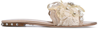 Ermanno Scervino embellished slip-on sandals