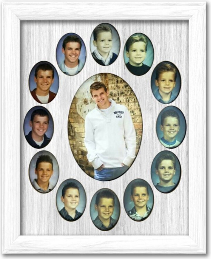 Etsy School Years Picture Frame - Oval K-12 Photo Collage Graduation Gift For Parents Display Memory Kids
