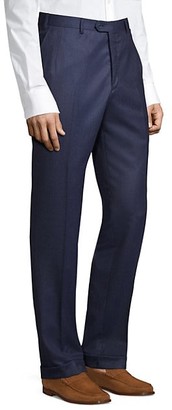 Brioni Solid Pleat Wool & Cashmere Trousers