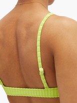 Thumbnail for your product : Solid & Striped The Rachel Ribbed Bikini Top - Green