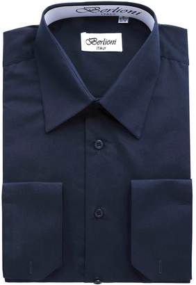 Berlioni Men's Dress Shirt - Convertible French Cuffs