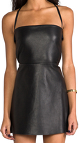 Thumbnail for your product : Mason by Michelle Mason Elastic Back Leather Dress