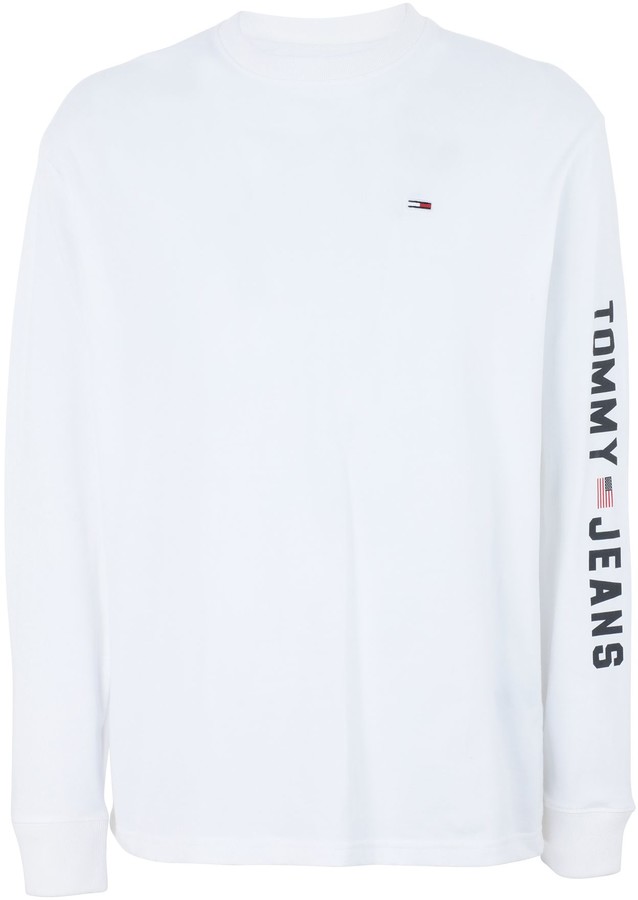tommy hilfiger white long sleeve top
