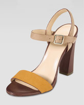 Thumbnail for your product : Cole Haan Minetta Chunky-Heel Sandal, Citrine/Sandstone