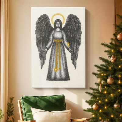 Ophelia & Co. Pearled Manger Parish-Premium Gallery Wrapped Canvas