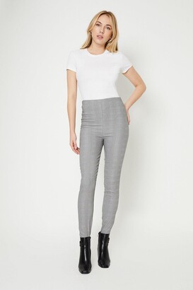 Womens Skinny Checked Trousers