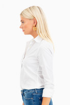 Thumbnail for your product : The Shirt By Rochelle Behrens White Long Sleeve Essentials Shirt