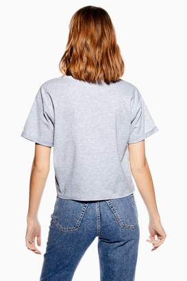 Topshop Womens 'Follow Your Dreams' Pyjama T-Shirt - Grey