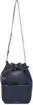 Thumbnail for your product : Mansur Gavriel Navy Leather Bucket Bag