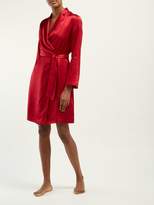 Thumbnail for your product : La Perla Carmine Silk Satin Robe - Womens - Red