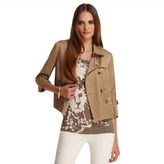 Thumbnail for your product : AK Anne Klein Luster  Cloth  Cropped Trench