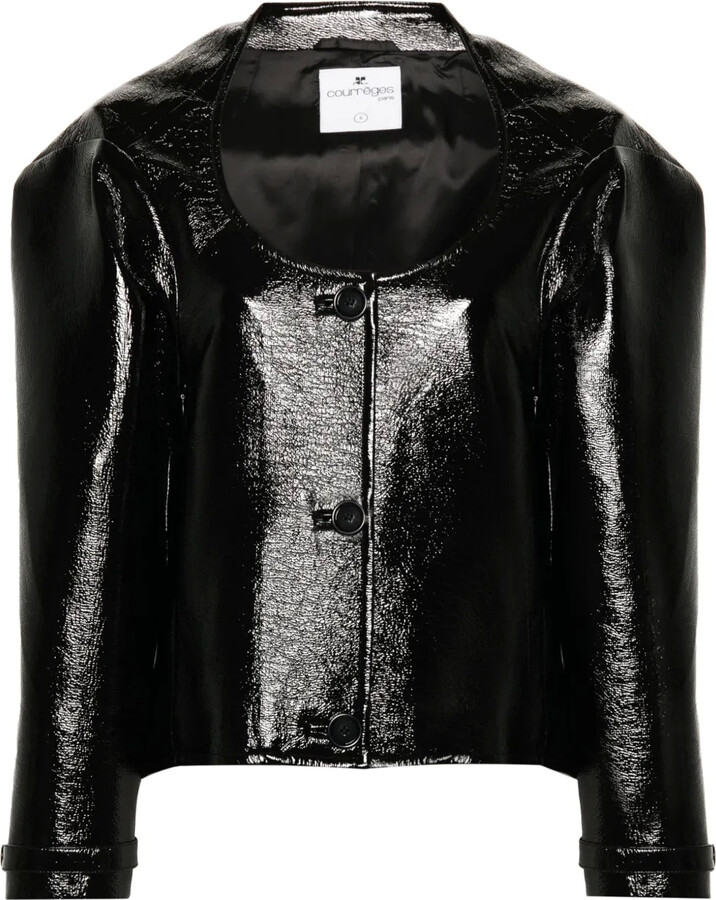 Courreges Cocoon vinyl jacket