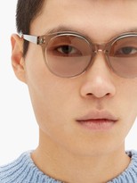 Thumbnail for your product : Alexander McQueen Skull-inlay Acetate Sunglasses - Clear