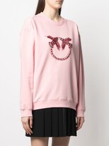 Thumbnail for your product : Pinko Crystal-Embellished Sweatshirt
