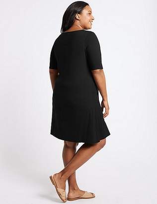 Marks and Spencer CURVE Short Sleeve Swing Dress