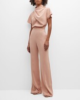 Thumbnail for your product : Black Halo Estella Pleated Crossover Turtleneck Jumpsuit
