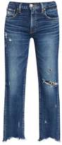Thumbnail for your product : Moussy Vintage Glendele Mid-Rise Frayed Skinny Ankle Jeans