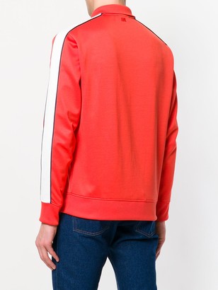 AMI Paris Bicolor Sweatshirt With Polo Collar
