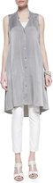 Thumbnail for your product : Eileen Fisher Silk Charmeuse V-Neck Dress,  Women's
