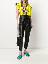Thumbnail for your product : MSGM rose print ruffle T-shirt